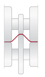 roll forming prozess of a trapezoidal steel sheet